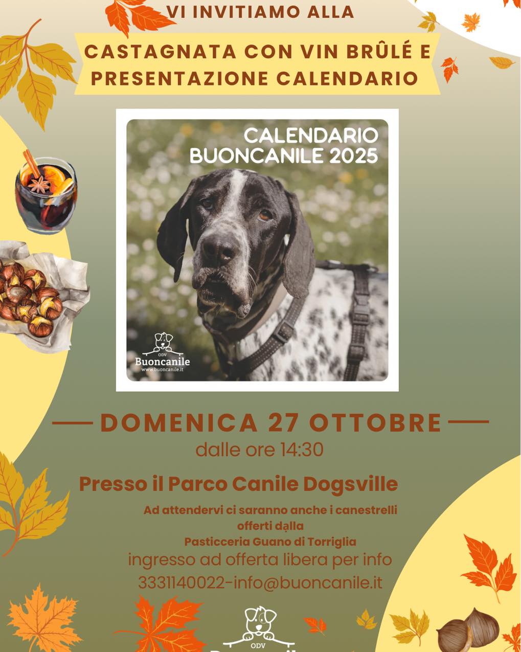 Castagnata e presentazione del calendario Buoncanile 2025